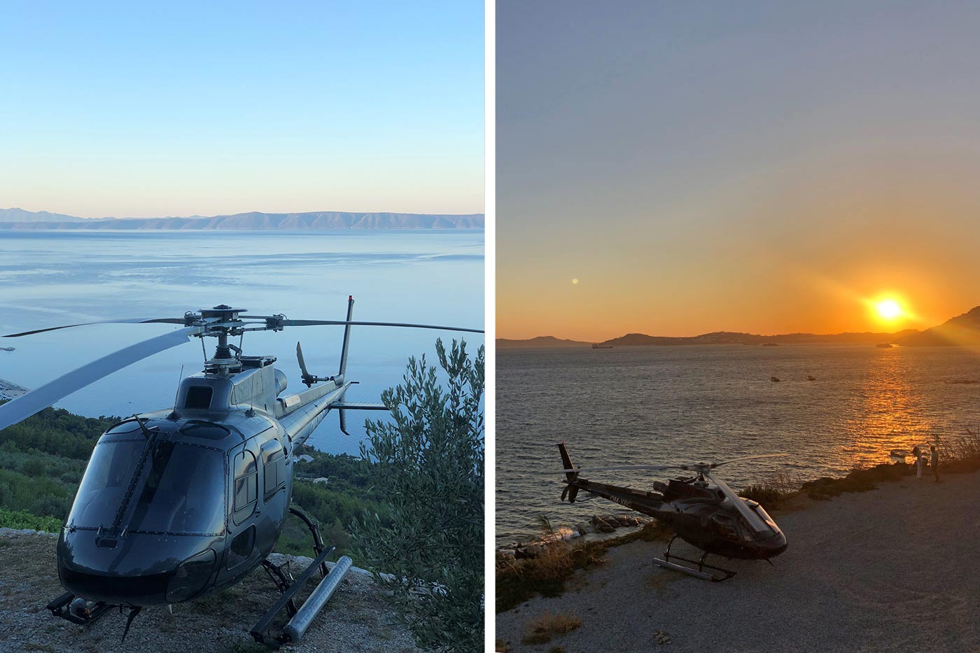 helicopter lago garda sennair