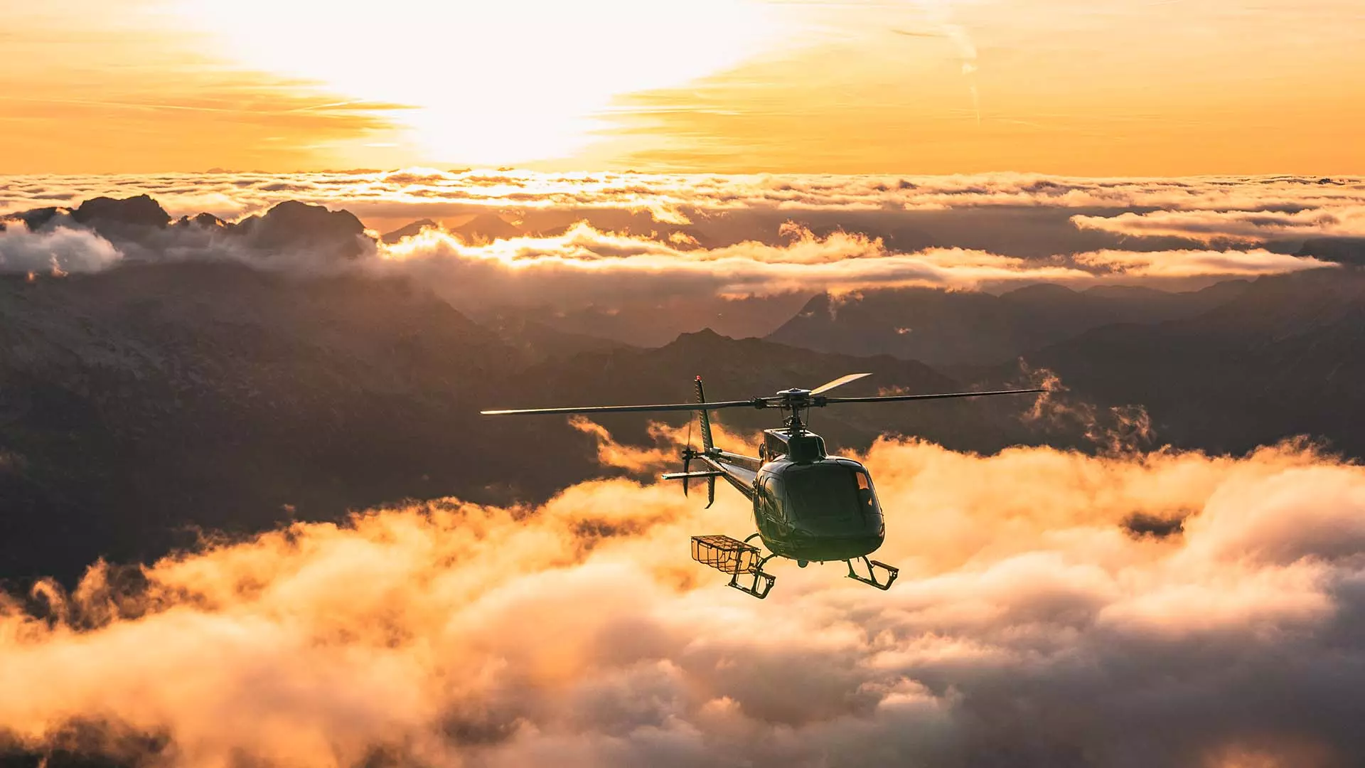 sunrise helicopter flight sennair